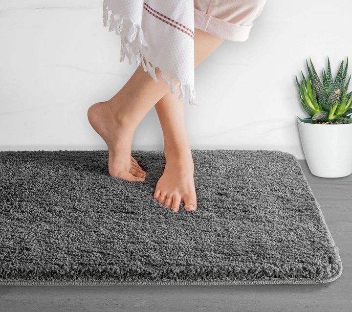 Skanto | Luxura UltraSoft Bade matte | Super-absorberende mikrofiber baderomsmatte med sklisikker bakside