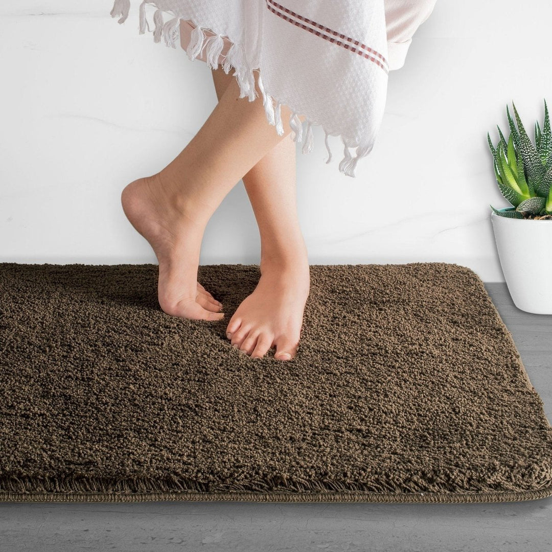 Skanto | Luxura UltraSoft Bade matte | Super-absorberende mikrofiber baderomsmatte med sklisikker bakside