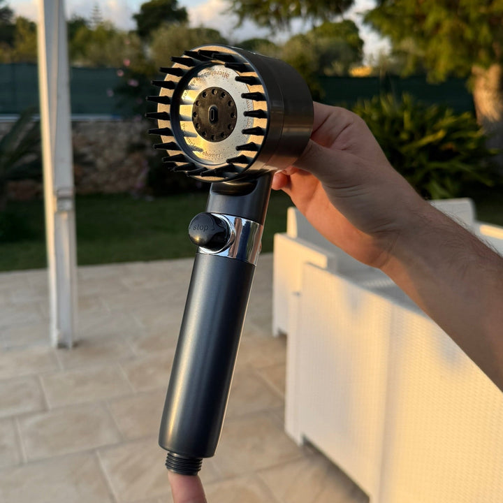 PowerStraal Dusjhode med Filter og 3 Justerbare Sprayalternativer | Skanto