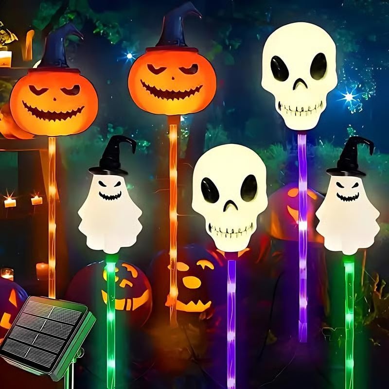 Skanto | 6 i 1 Halloween Solhage Lys