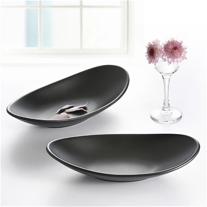 BlackTray - Elegant Ovalt Oppbevaringsbrett for Smykker Skanto