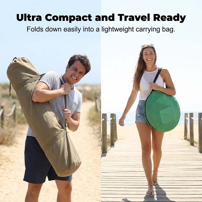 SunSail Breeze Pop-Up Strandtelt 98% UV Beskyttelse | Skanto