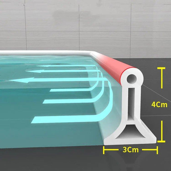 Skanto | FlexiSeal Dusjkant — Ikke flere våte gulv og frustrasjon på badet, hold deg tørr – helt stressfri installasjon!
