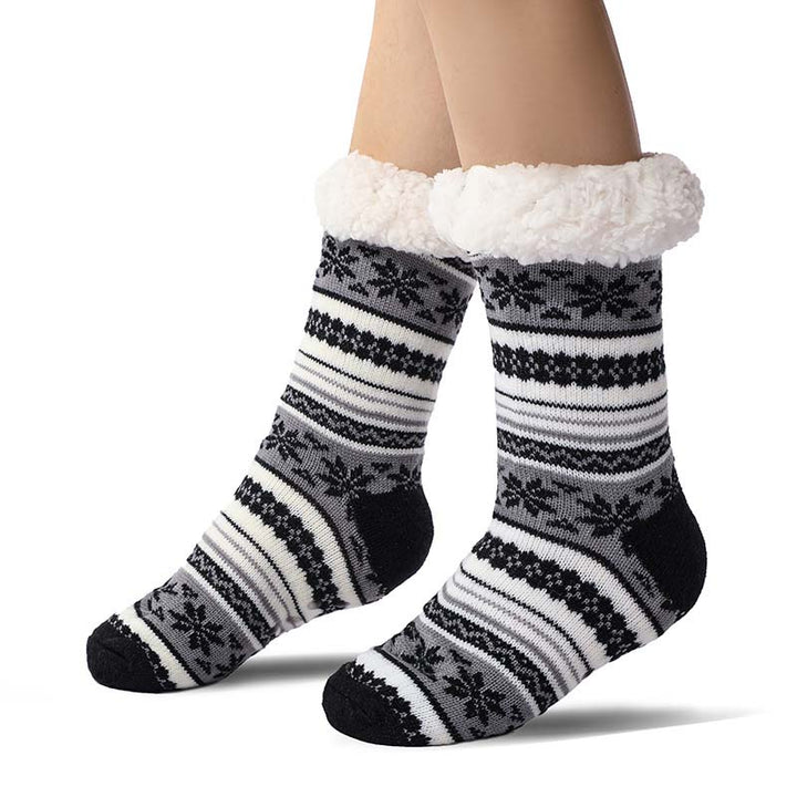 Skanto | Snøflak Ultra-tykke Cashmere Tøfler Hjem Sokker
