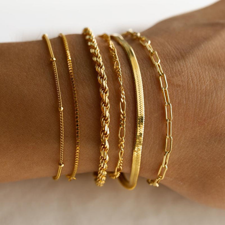 Skanto | 6pc Klassiske Armbånd Stabel