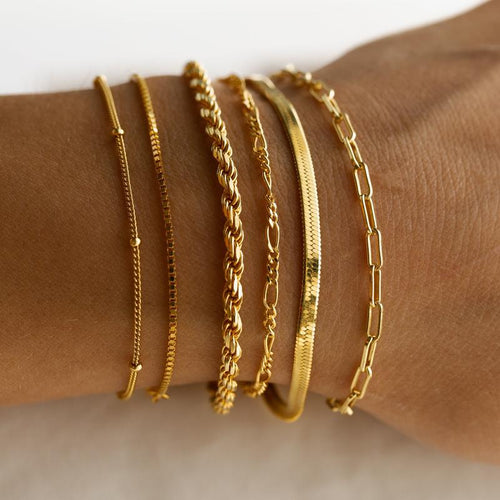 Skanto | 6pc Klassiske Armbånd Stabel