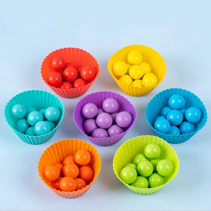 Norvo | Montessori treperle sorteringsspill for å fremme farger og telling