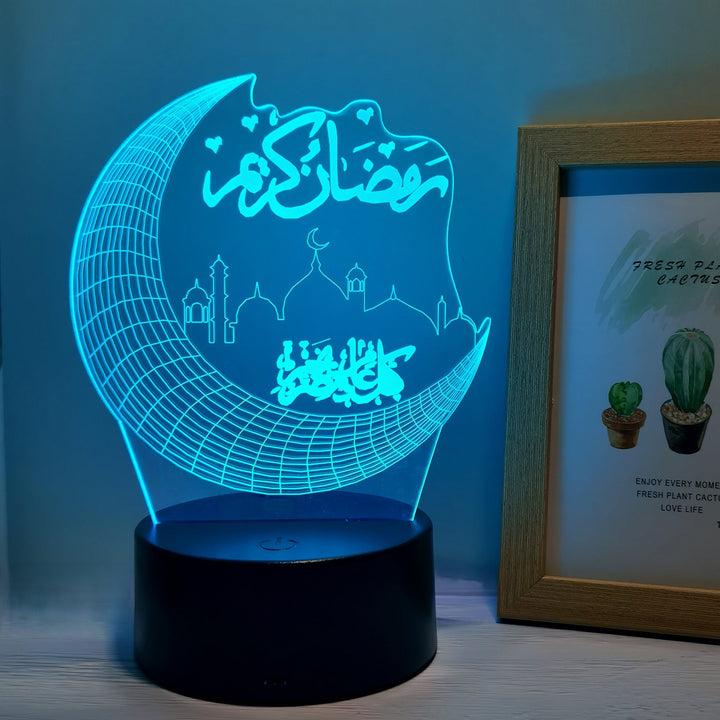 MoonPalace - 3D Farge Kveldslampe Touch Skanto