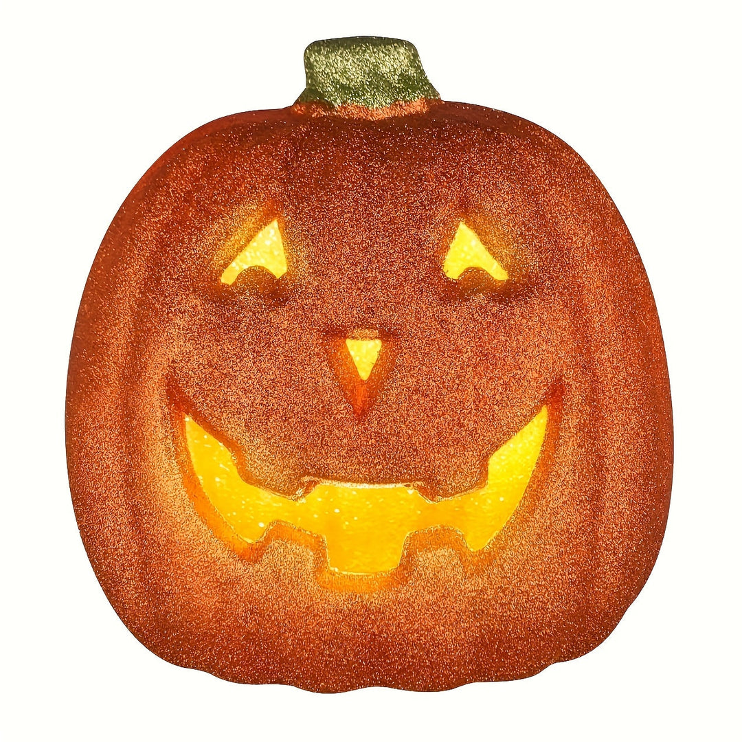 Skanto | Glødende Lysende Jack O'Lantern Halloween Dekorasjon | Batteridrevet