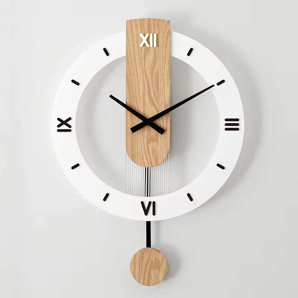 Skanto | Nordisk Moderne Solid Tre Veggklokk