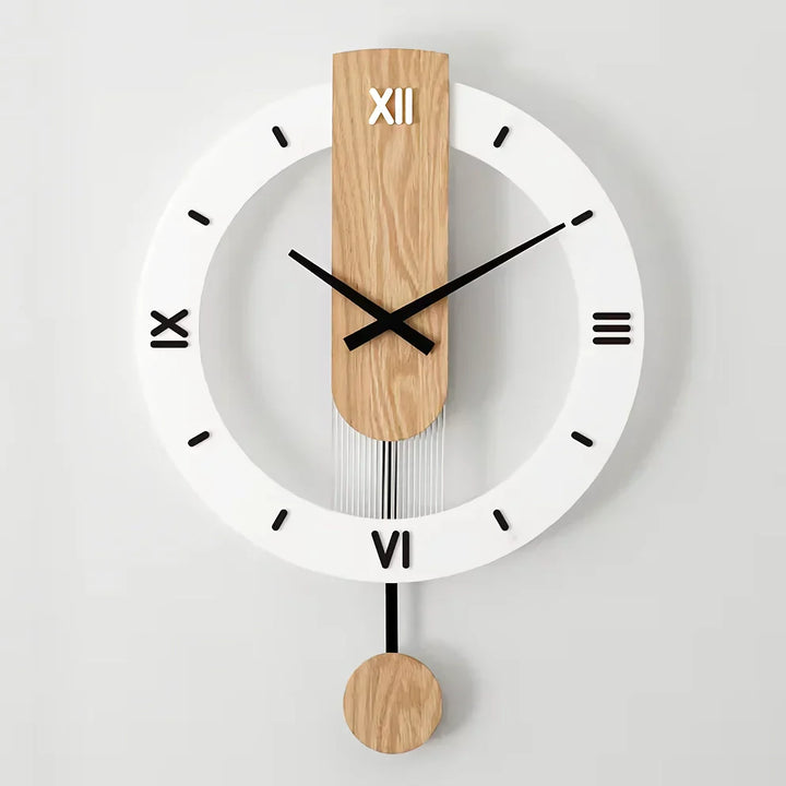 Skanto | Nordisk Moderne Solid Tre Veggklokk