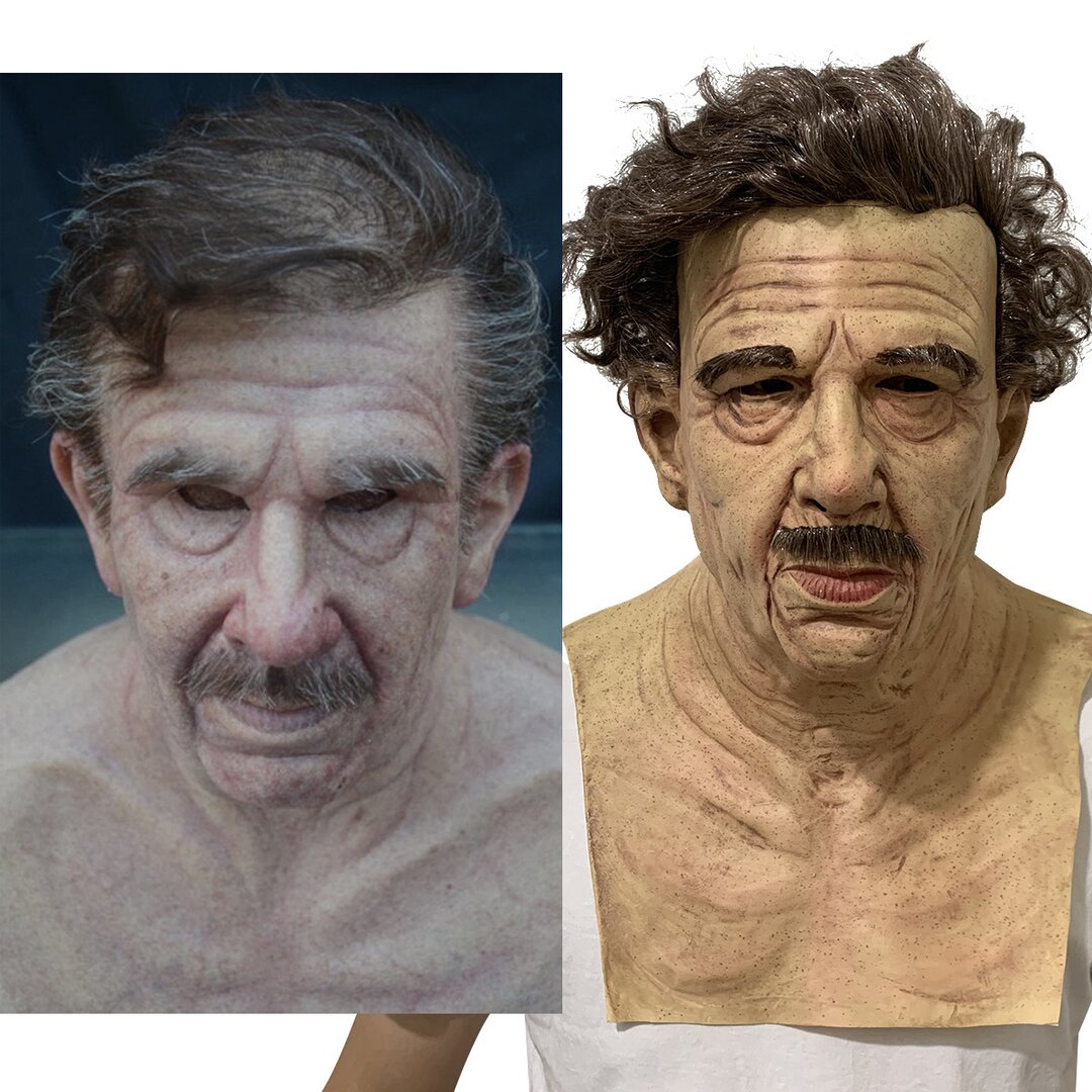 Creepy Old Man Maske – Realistisk Lateks Halloween Maske for Voksne | Skanto