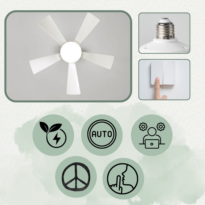 E27 Socket Fan Light | Skanto