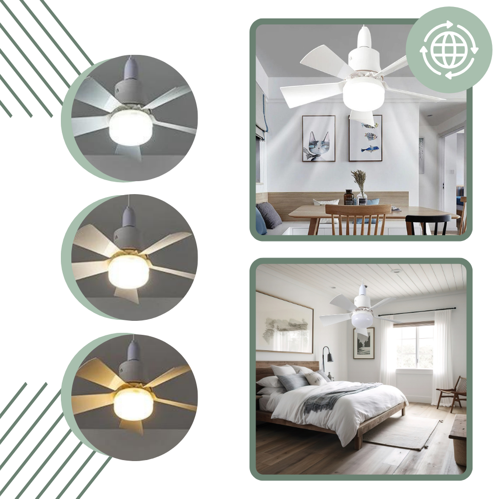 E27 Socket Fan Light | Skanto