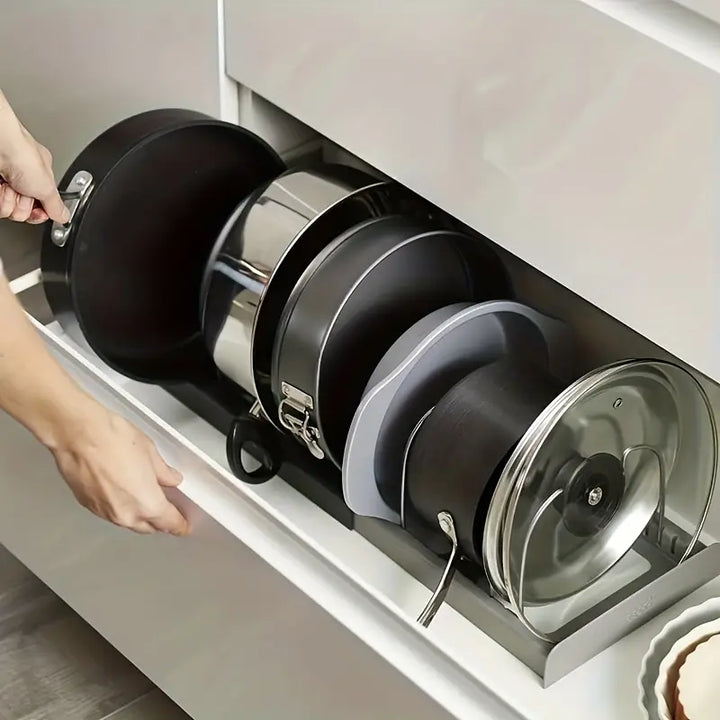 NeatStack Kjøkkenutstyr Organizer Justerbar Plassbesparende Oppbevaring | Skanto