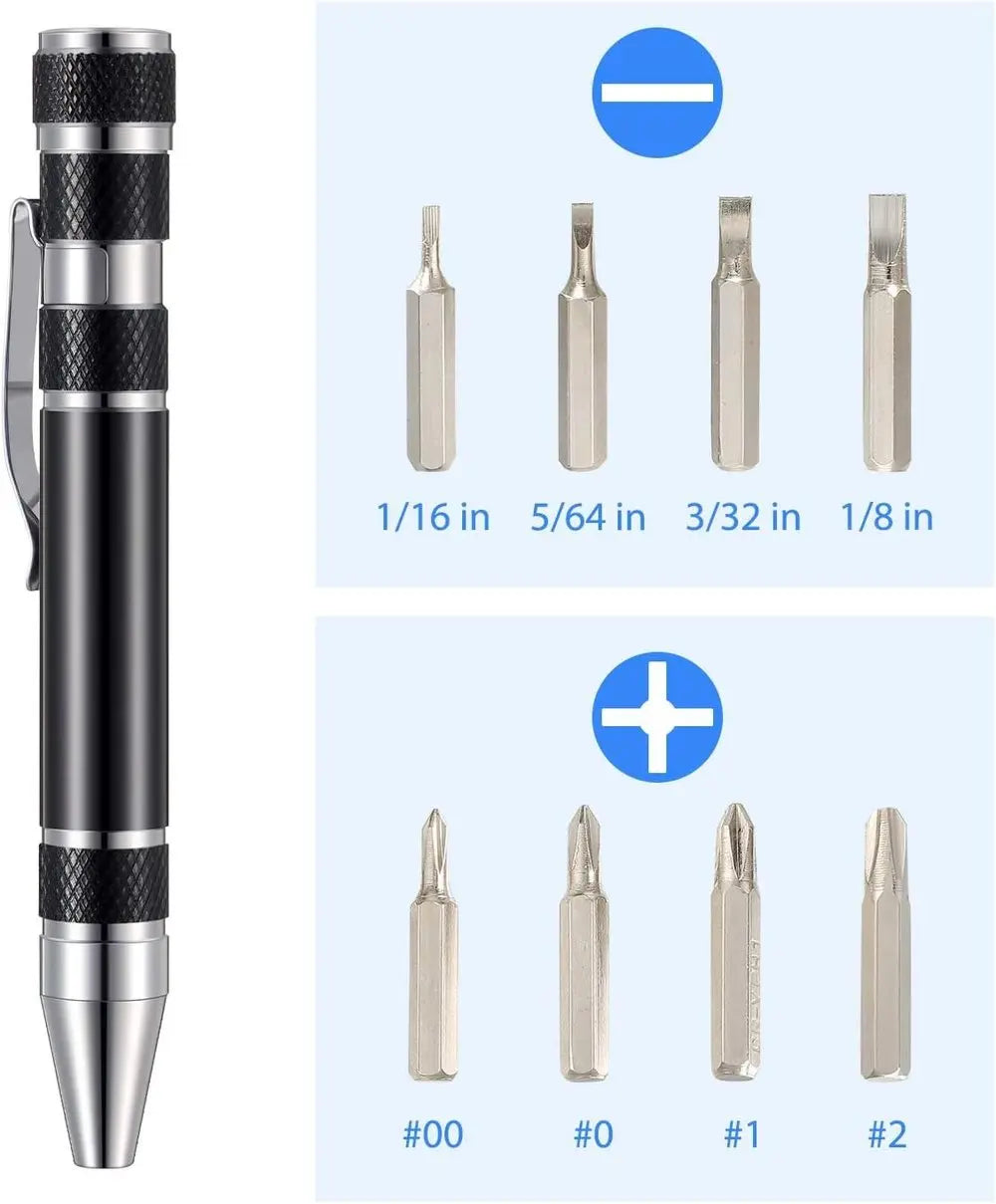 Skanto | PocketFix – Den 8-i-1 skrutrekker for hver situasjon!