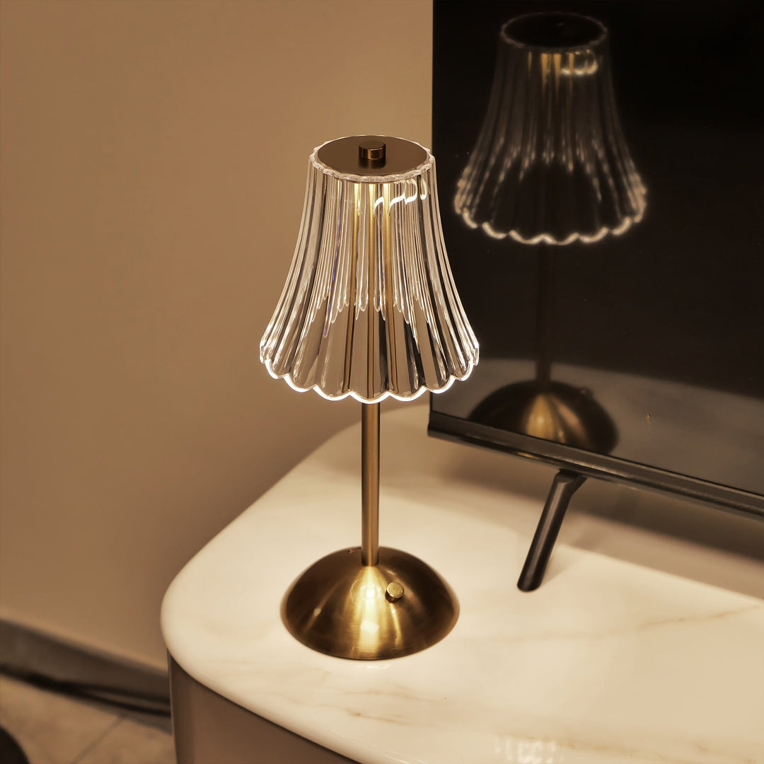 Crystaluxe Lamp - LED Krystall Bordlampe med Berøringsfunksjon Skanto