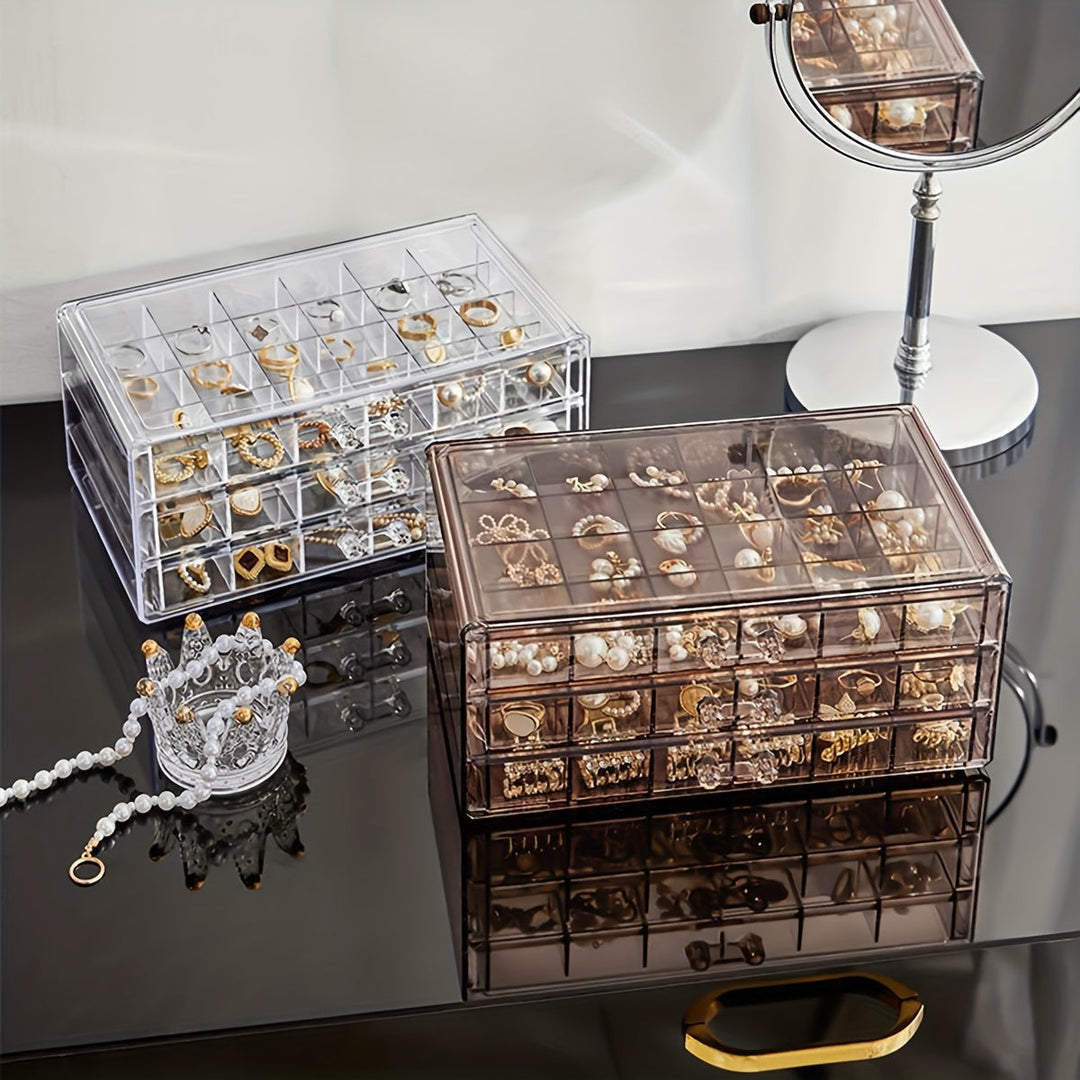 EleganceBox - Luksus Smykke Organizer med 72 Rom Skanto