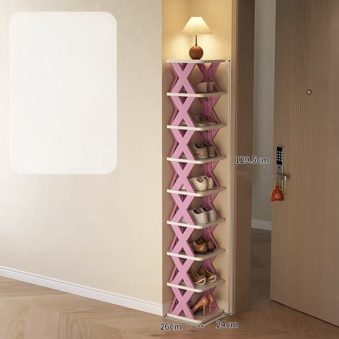 Narrow Shoe Rack Tower | Skanto