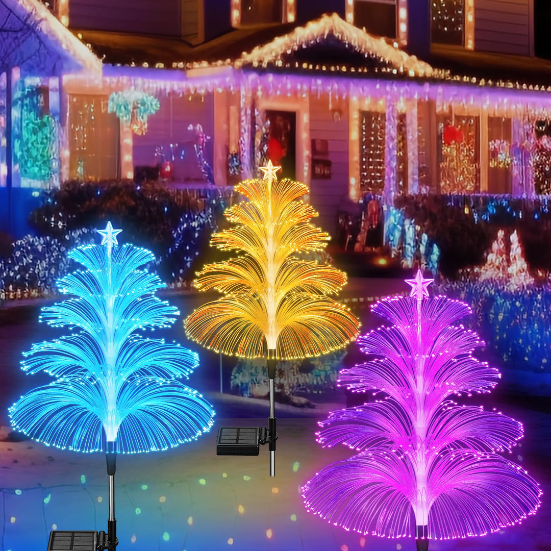 Skanto | LightGarden Solsett – 3 Fargeforandrende LED Hagebelysning på Solenergi