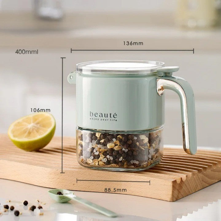 Skanto | Firkanthull Glass Krydderdispenser Flaske