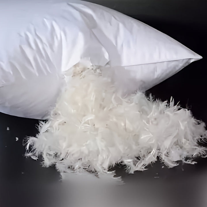 Ultra-komfortabel dunpute – Myk og pustende pute for optimal nakkestøtte, perfekt for side-sovere og allergivennlig | Skanto
