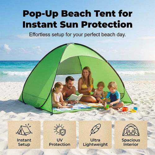 SunSail Breeze Pop-Up Strandtelt 98% UV Beskyttelse | Skanto