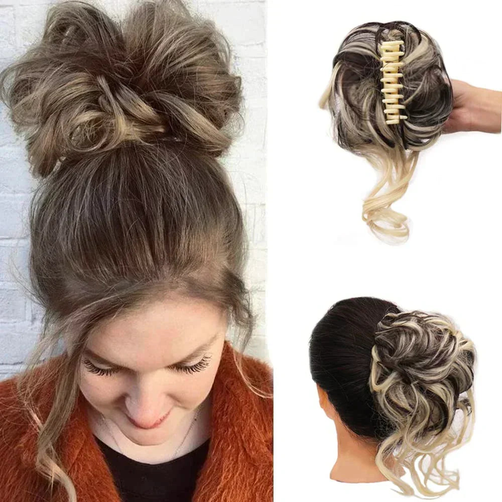 Skanto | CurlyBun: Umiddelbar krøllet hestehale hårklipp