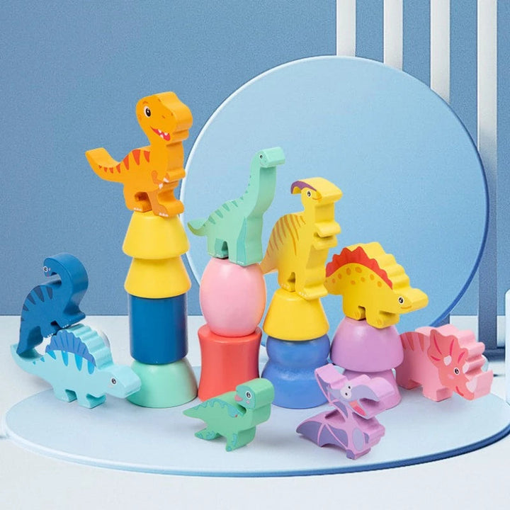 DinoStack Spill – Kreativt Staple Spill for Barn Skanto