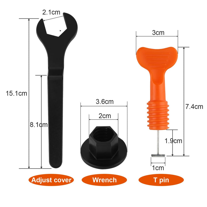 110/220 deler flisnivelleringssystem sett med 4PCS skiftenøkler | Skanto