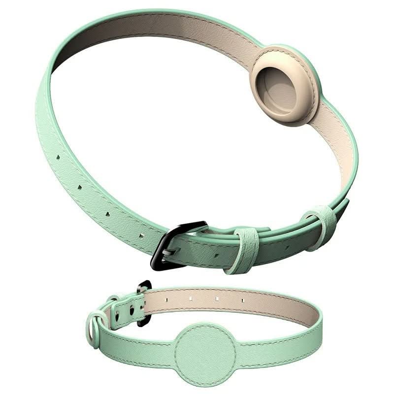 Skanto | EDOUARD – Elegant hundehalsbånd med AirTag-holder og værbestandig design
