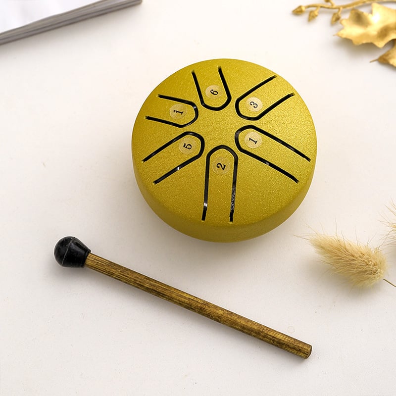 Skanto | BUDDHA STONES MINI STÅL TUNGTROMME 3 TOMMERS LYDHEALING TROMMESETT