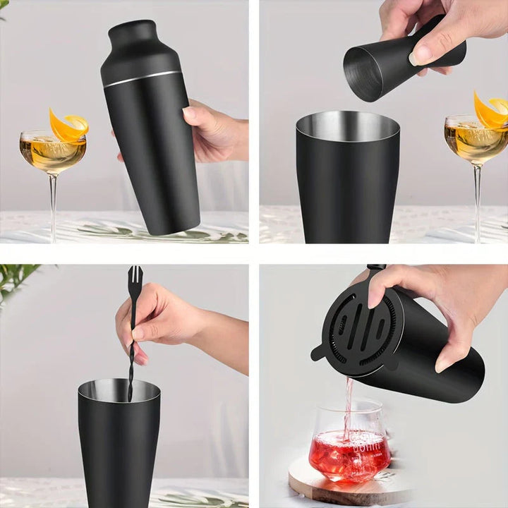 Skanto | Profesjonelt Cocktailsett – Rustfritt Stål Bartender Set for Perfekte Drinker