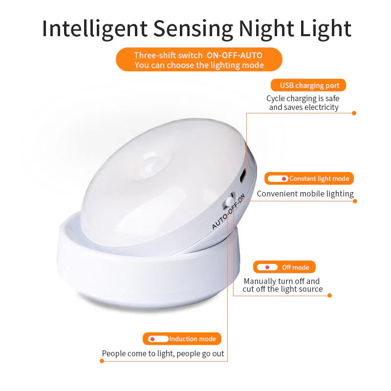 Smart Motion Sensor Night Light - Elara | Skanto