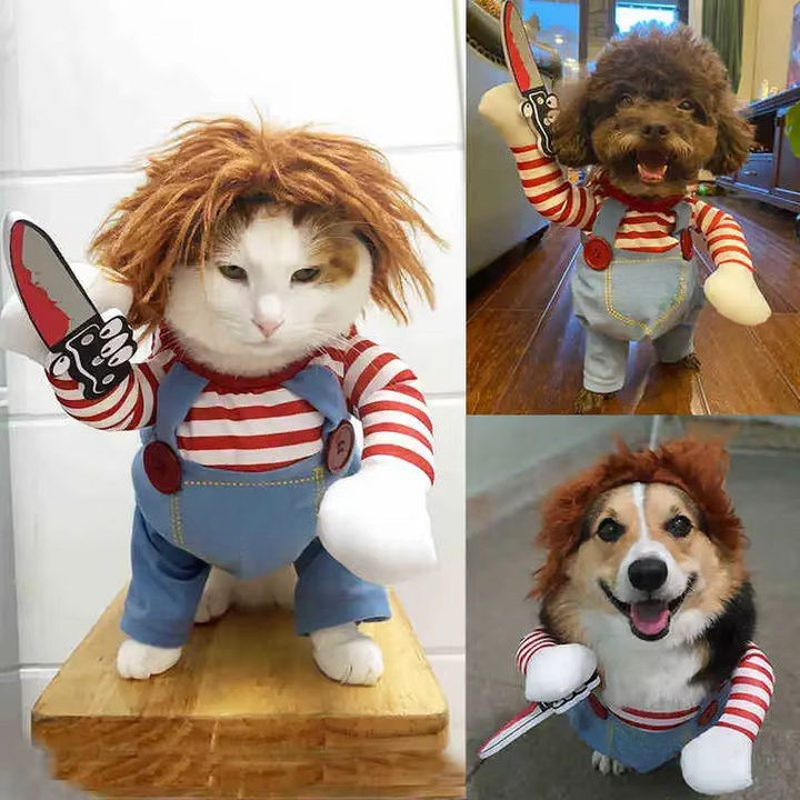 Skanto | Chucky-inspired pet costume for dogs and cats