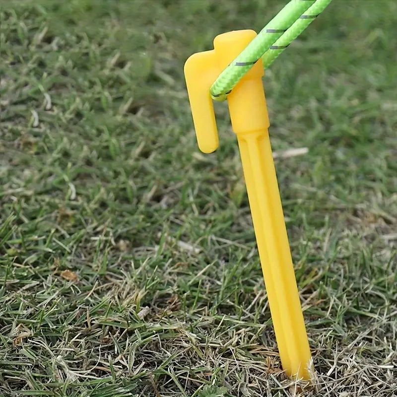 Skanto | Plast Teltplugger med Kroker – Camping Teltplugger for Presenninger og Baldakiner