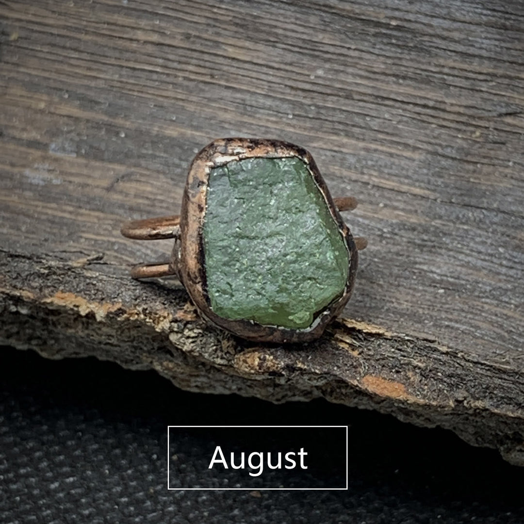 Skanto | Naturlig Ubehandlet Fødselsten Ring - Selina