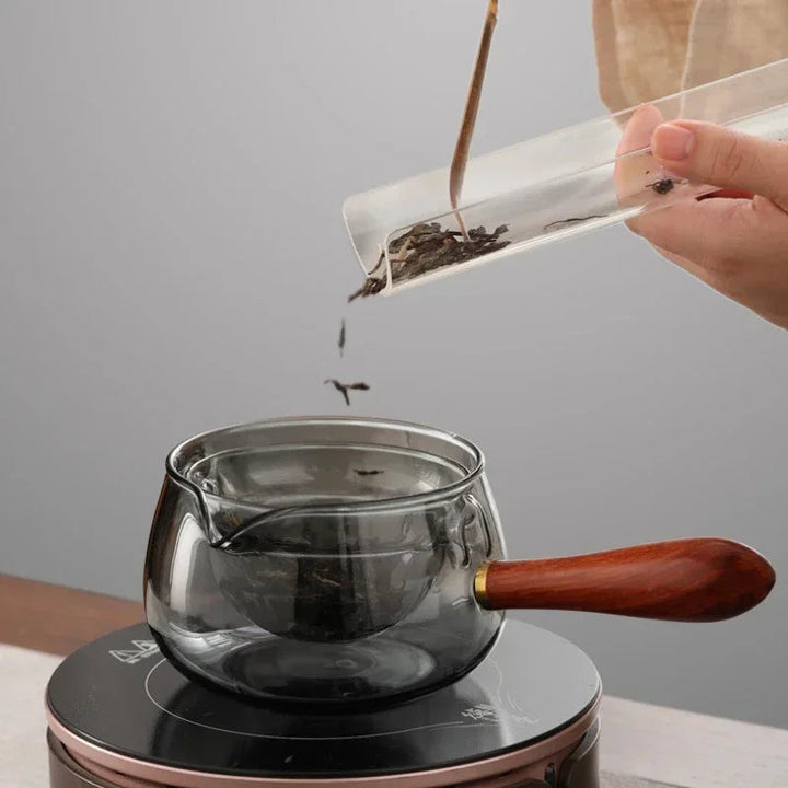 Rotary Glass Teapot med infusor. | Skanto