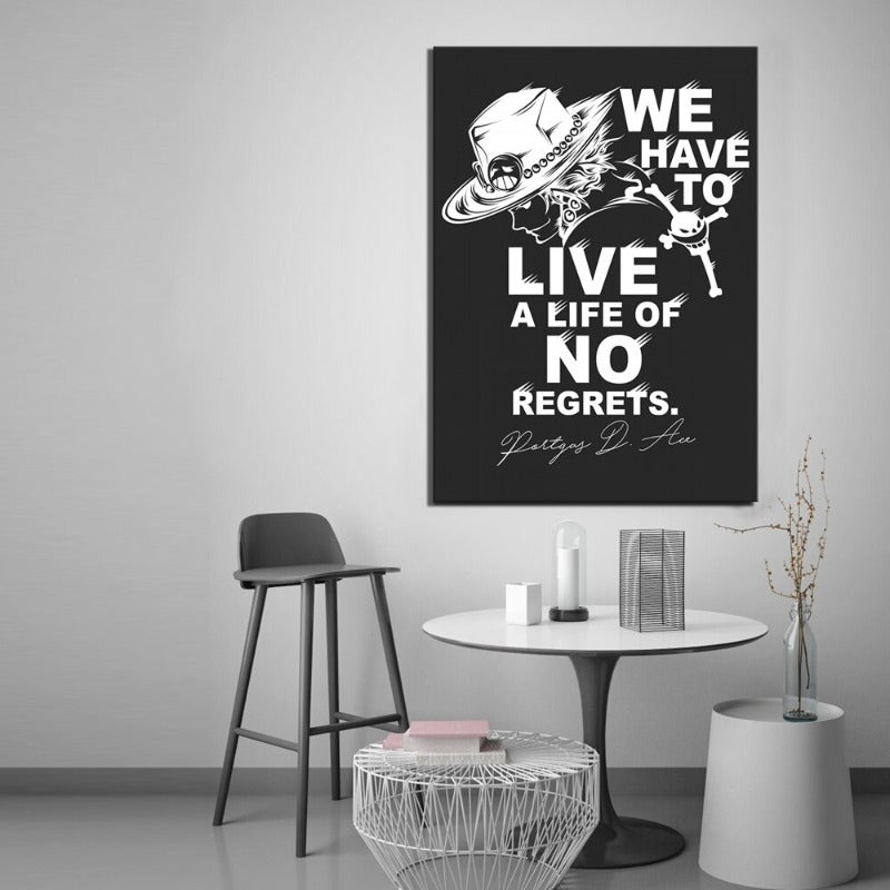 Live a Life - Lerret Veggkunst Maleri