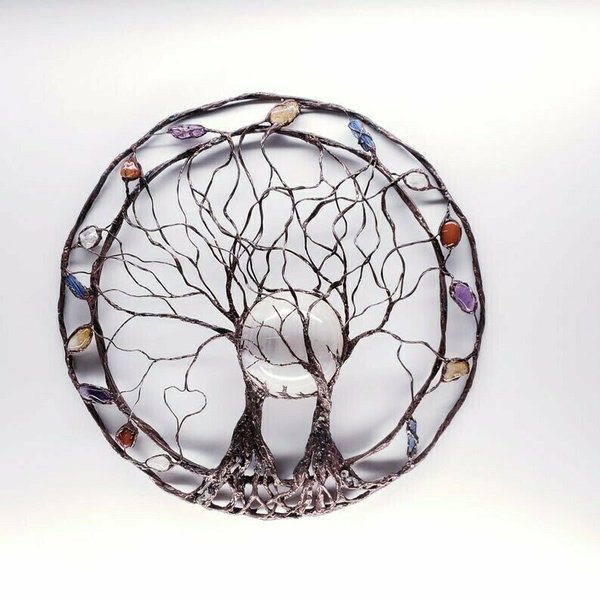 Circle Of Life-Metal Tree Wall Art | Skanto