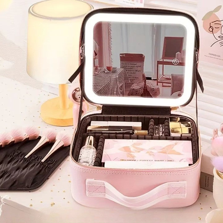 Skanto | LED Speil Reise Sminke Organizer Bag