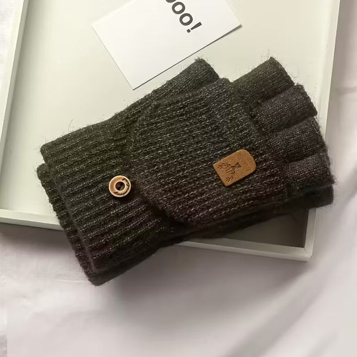 Skanto | Menns WinterPro Fingerless Hansker – Tykk, Varm og Behagelig