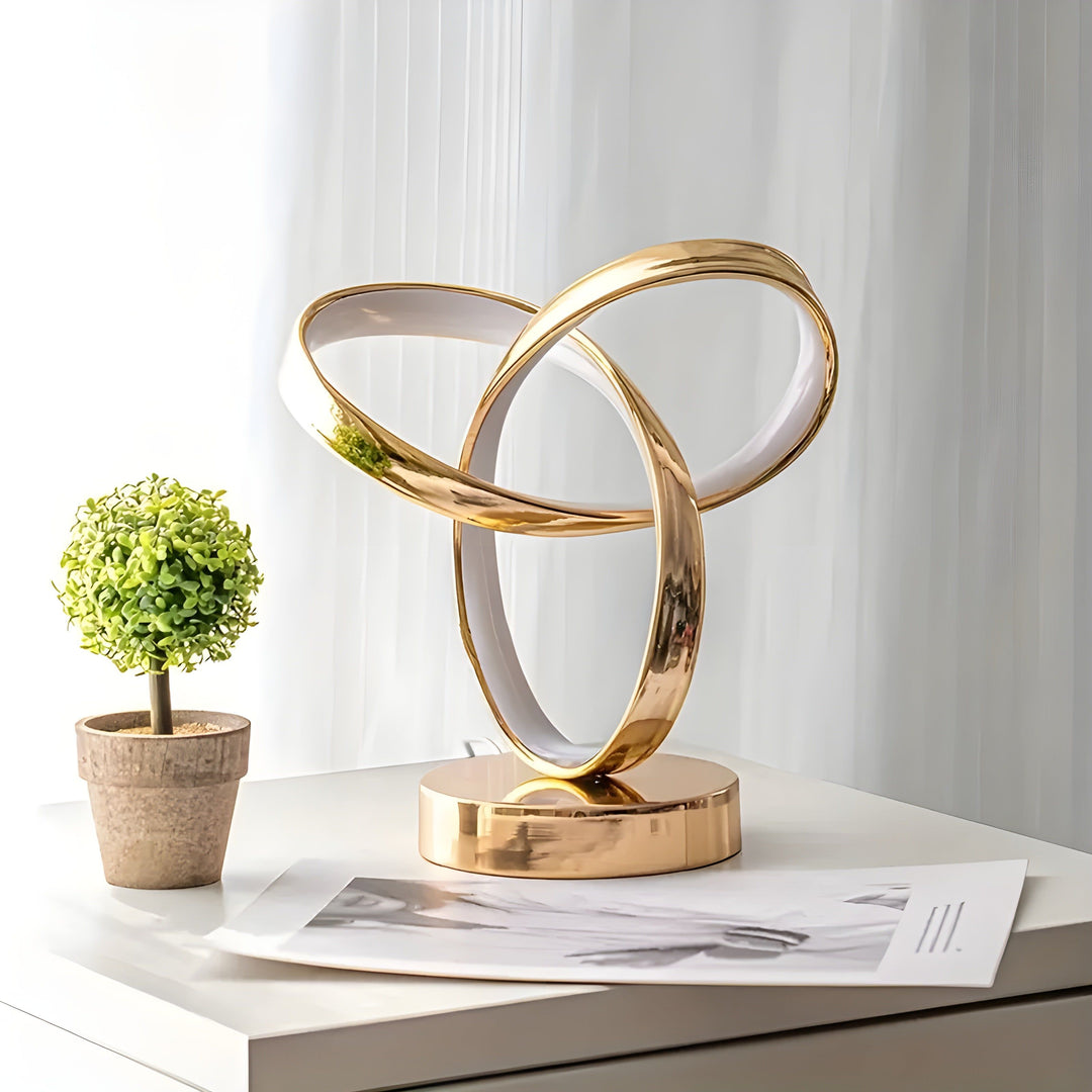 Skanto | Lampe - Luksus Gull Möbius Ring Skrivebords Leselampe