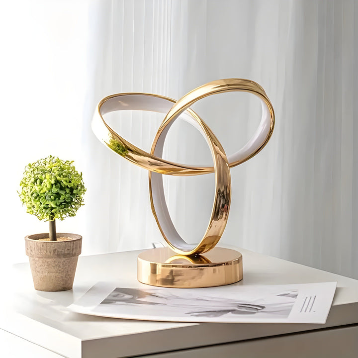 Skanto | Lampe - Luksus Gull Möbius Ring Skrivebords Leselampe