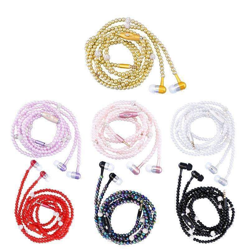 Norvo | Perlekjede Øretelefon - Finn din vakre stil hvor som helst du ønsker!