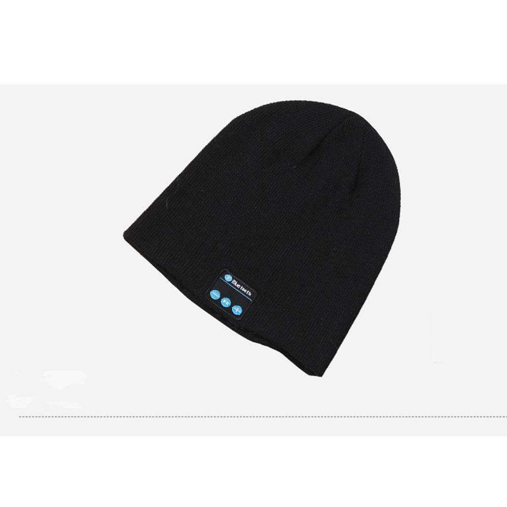 Skanto | Trådløs Bluetooth Smart Hat Caps Høyttaler med Ørepropper og Volumkontroll Mikrofon Varm Vinter