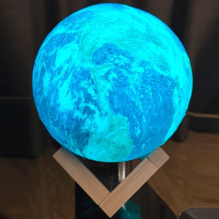 Skanto 3D Jordlampe | LED nattlys med fargeforandring | Hjem & barneromsdekorasjon