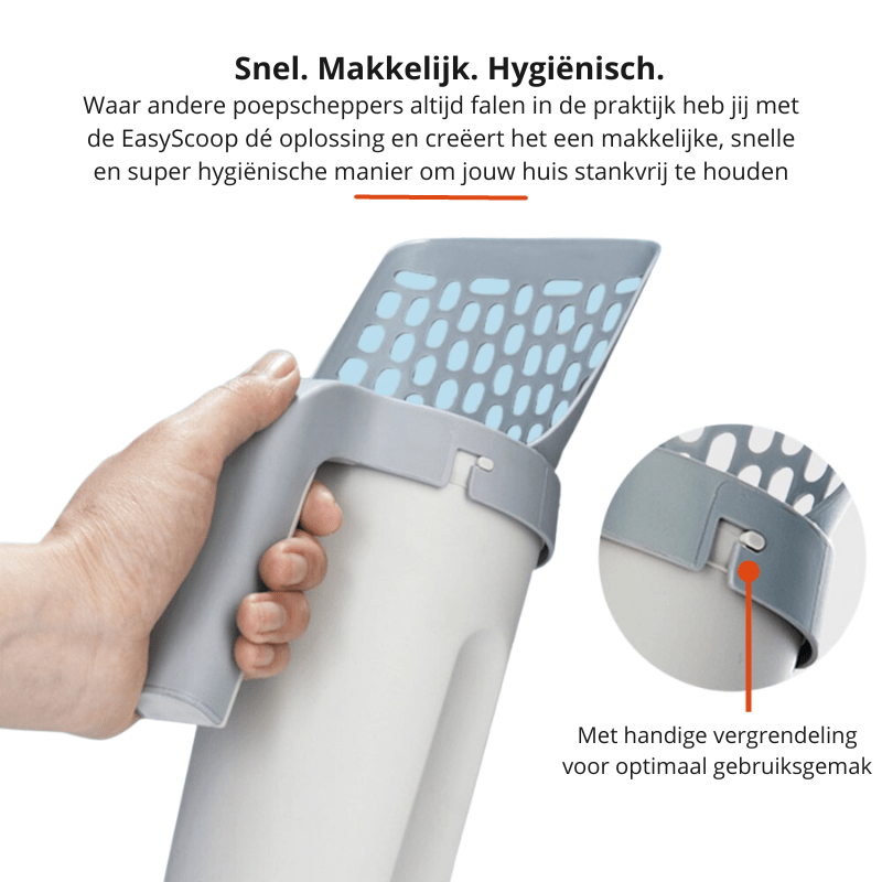 Skanto | QUICKCLUMP – Kattetoalett scoop med innebygd luktblokerende avfallscontainer