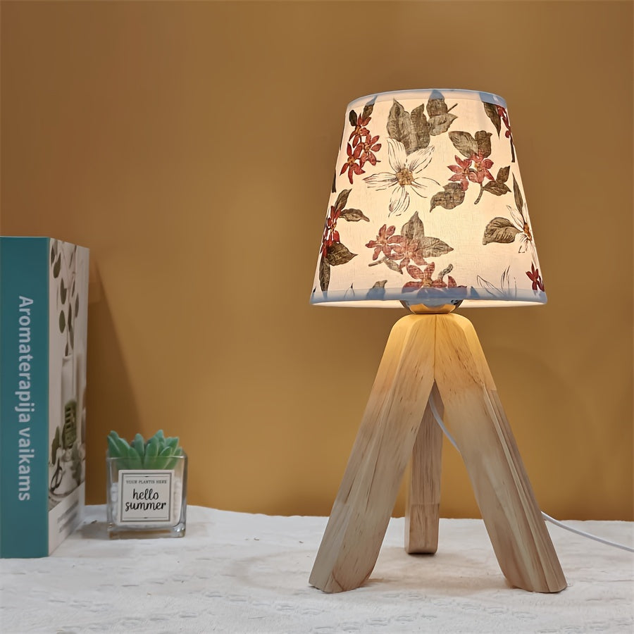 FloralGlow Lampe - Elegant LED Bordlampe med TreSkanto