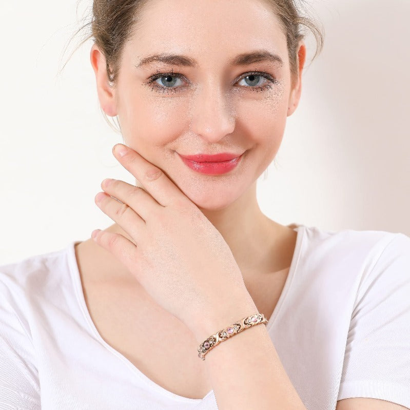 Skanto | Roségull Magnet Armbånd